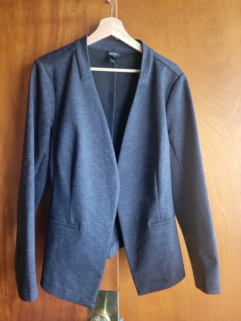 Apt. 9 Women's Dark Navy Open-Front Blazer